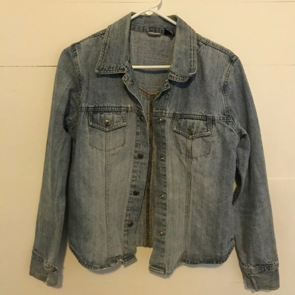 ARIZONA Women's Vintage Denim Jacket Size Large UC
